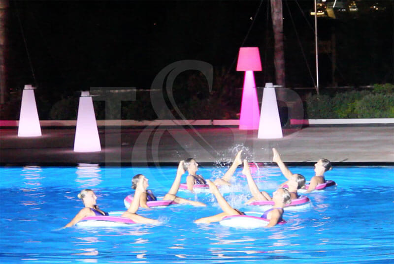 danseuses aquatiques, ballet aquatique, nageuses, nageuses synchronisées, monte-carlo, monaco, monte-carlo beach hotel, événement, événement corporate