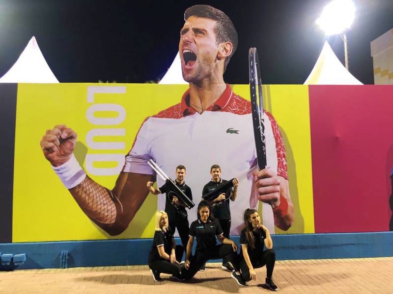 animation événement Qatar, divertissement sportif Doha, lanceurs de canons Doha, acrobates pour événements Qatar, Qatar ExxonMobil Open animation, artistes événement sportif Doha, activation de marque Qatar, spectacle interactif Doha, fan zone Doha, animation originale Qatar.