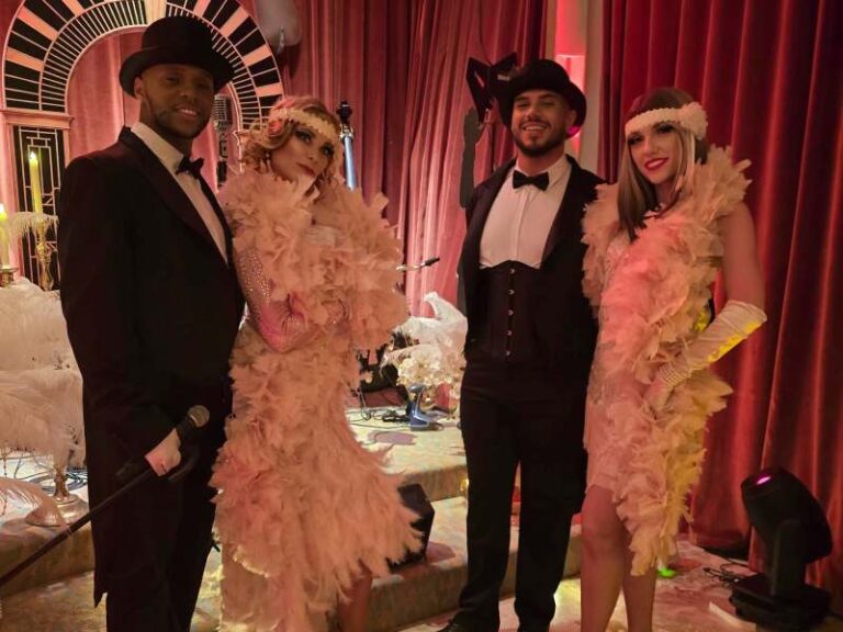 danseurs Gatsby Monaco, soirée années folles Monaco, animation Gatsby événement, danseurs années folles Monaco, spectacle Gatsby anniversaire privé